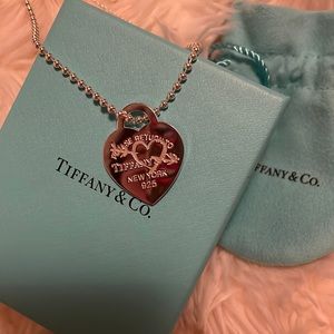 Tiffany & Co. Heart and Arrow Pendant on chain